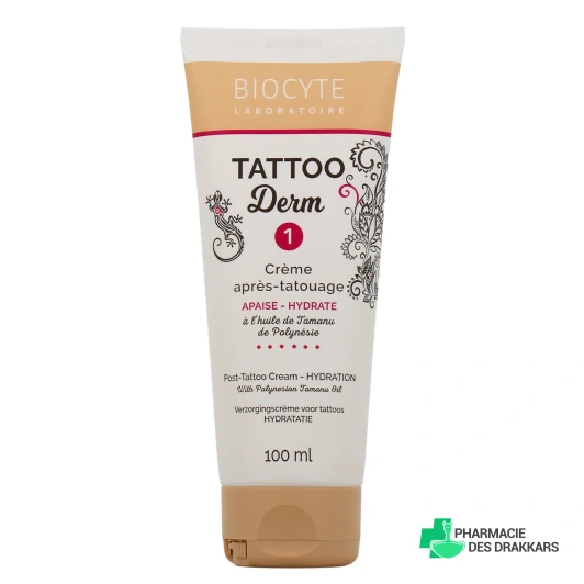 Tattoo Derm 1 Crème Après-Tatouage Réparation Hydratation