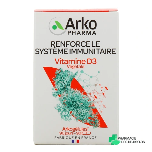 Arkogélules Vitamine D3 végétale 2000 UI