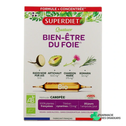 Super Diet Quatuor Bien-Être du Foie Bio