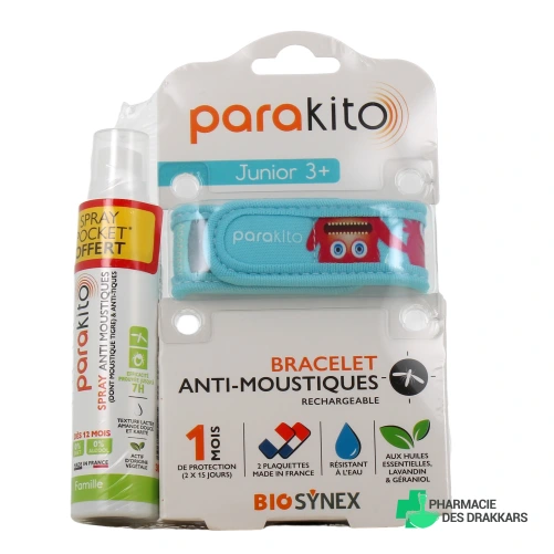 Parakito Bracelet Anti Moustique Rechargeable Enfant