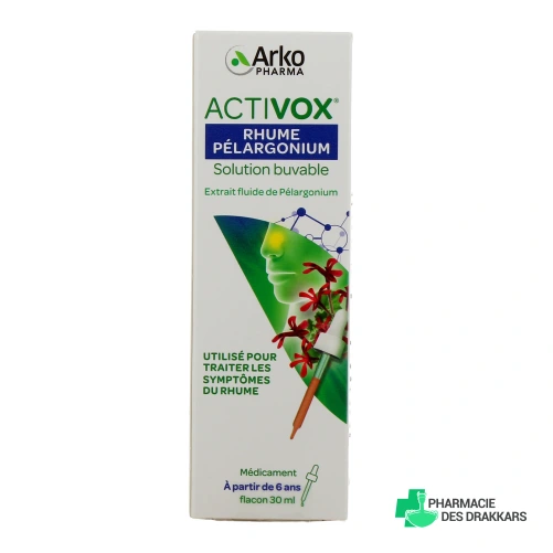 Activox Rhume Pélargonium