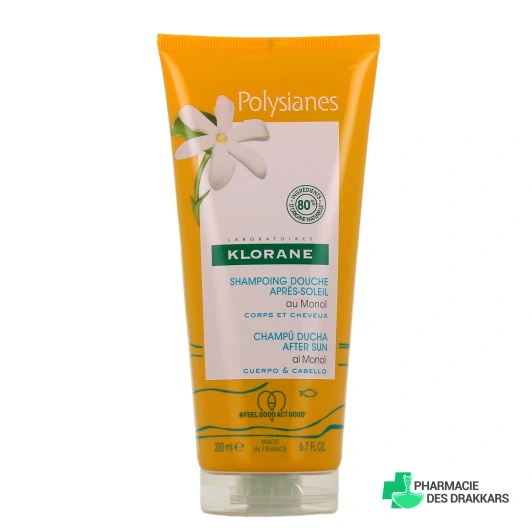 Klorane Polysianes Shampoing Douche Après-soleil au Monoï