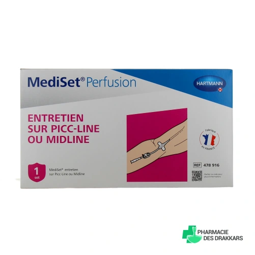 Mediset Perfusion Entretien sur Picc-Line ou Midline - Vue 360°