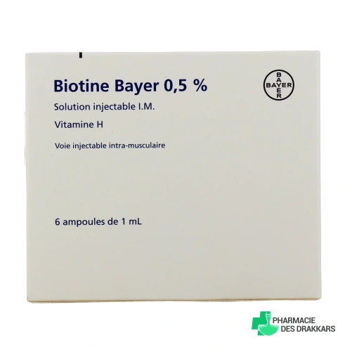 Biotine 0,5% 6 ampoules