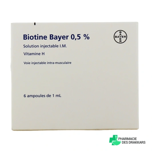 Biotine 0,5% 6 ampoules