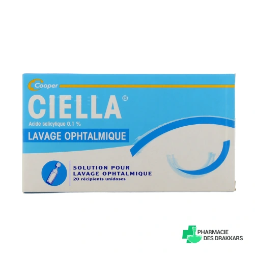 Ciella 0,1% Collyre pour Lavage Ophtalmologique