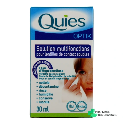 Quies Optik Solution Multifonctions pour Lentilles Souples