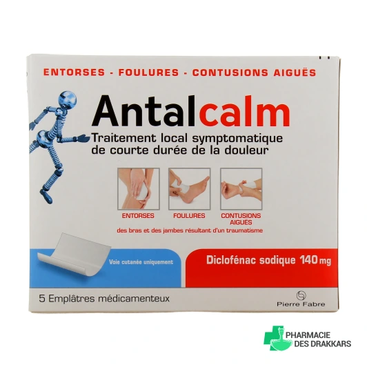 Antalcalm Emplâtres 140mg