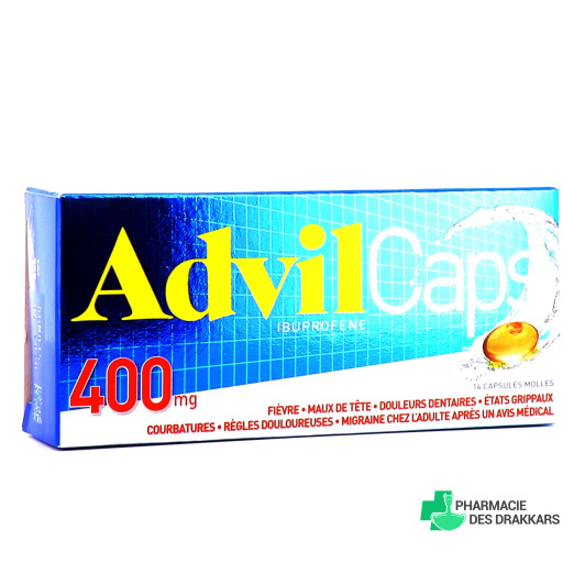 AdvilCaps 400mg 14 capsules