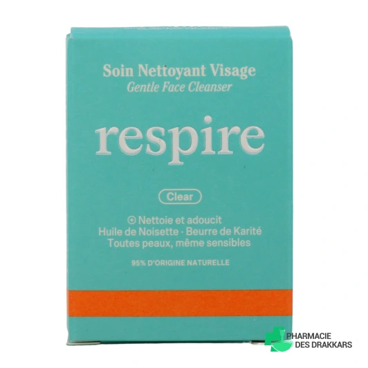 Respire Nettoyant Visage Naturel Solide