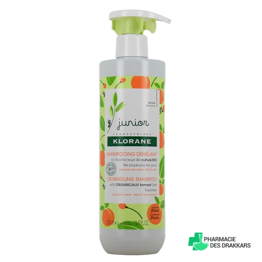 Klorane Junior Shampooing Démêlant Pêche