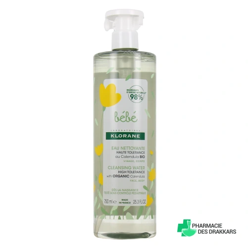 Klorane Bébé Eau Nettoyante Sans Rinçage