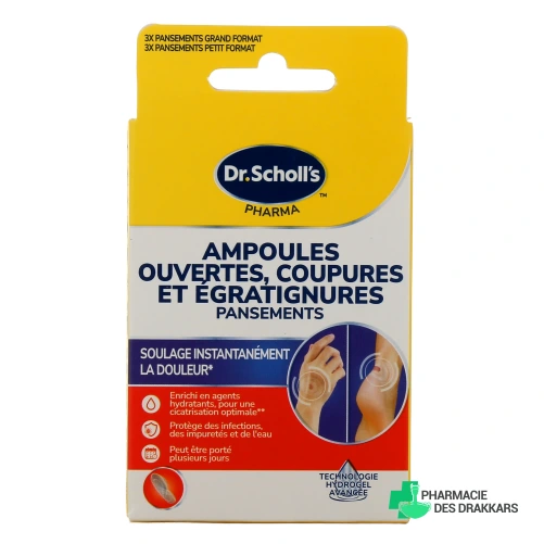 Scholl Pansements Ampoules Ouvertes