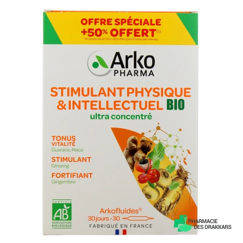 Arkofluides Stimulant Physique & Intellectuel Bio