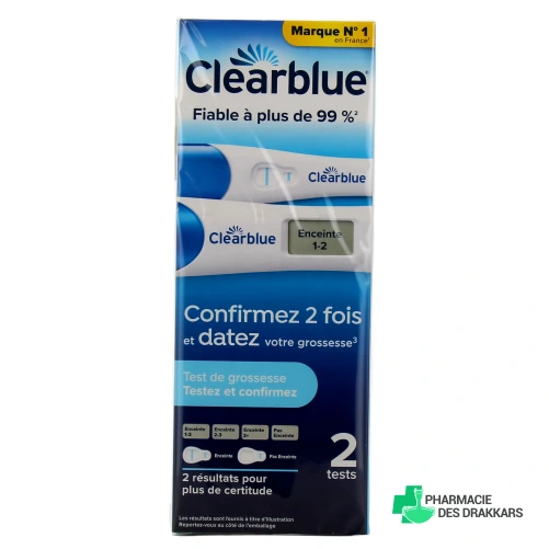 Clearblue Test de Grossesse Testez et Confirmez