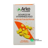Arkogélules Huile de Foie de Morue - Vue 360°