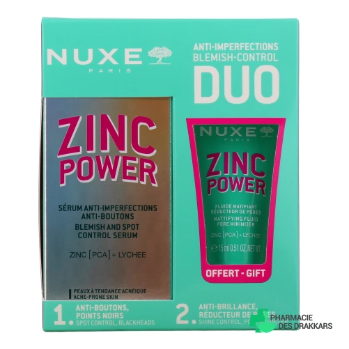 Nuxe Zinc Power Sérum Anti-imperfections Anti-boutons
