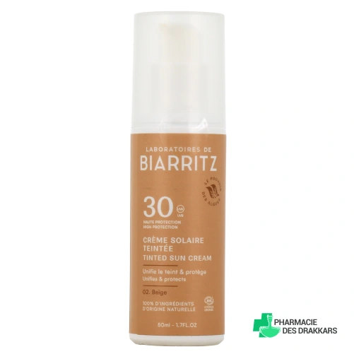 Laboratoires de Biarritz Crème solaire visage teintée SPF30
