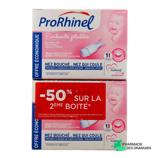 Prorhinel Embouts Jetables Mouche Bébé