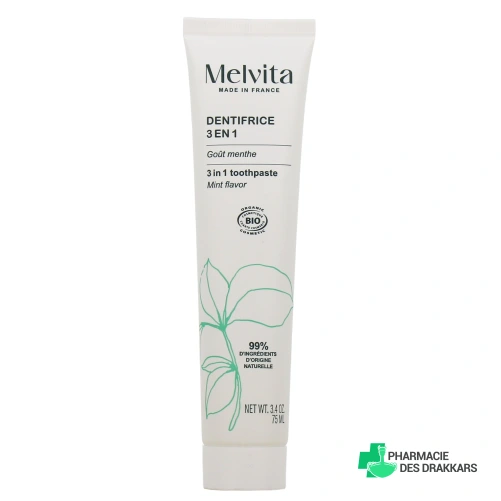 Melvita Dentifrice 3 en 1