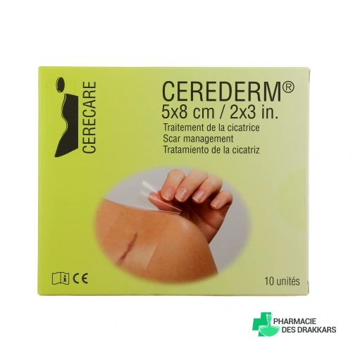 Cerederm Pansement Siliconé Rectangulaire