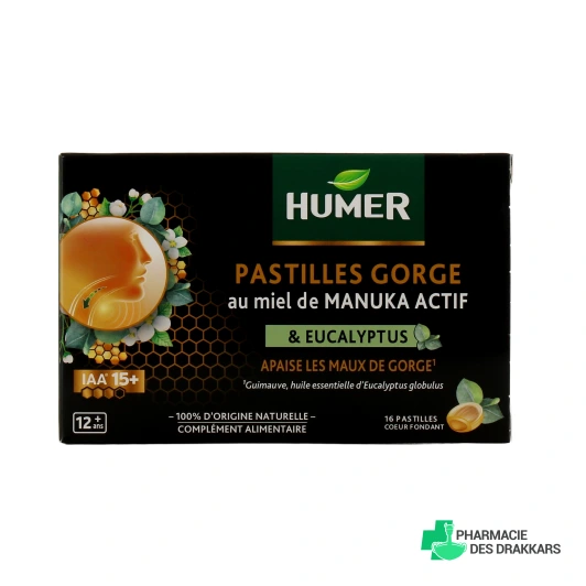 Humer Pastilles Gorge au Miel de Manuka Actif