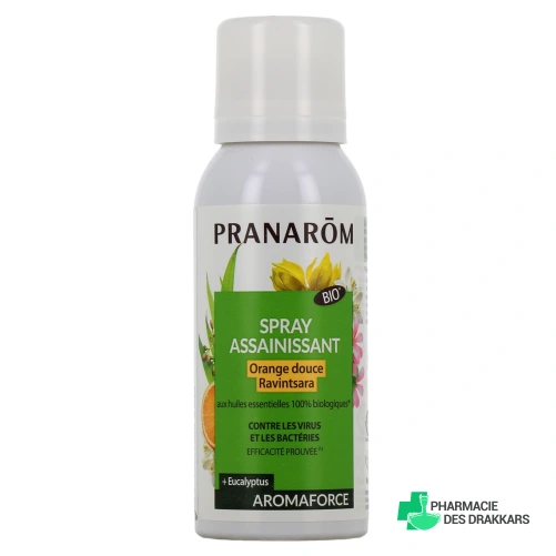 Pranarom Aromaforce Spray Assainissant Orange Douce Ravintsara Bio
