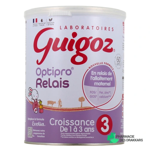 Guigoz Optipro Relais Croissance Lait 3ème âge