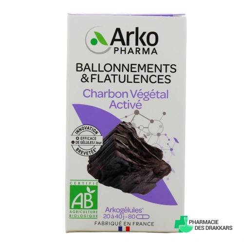 Arkogélules Charbon Végétal Activé Bio