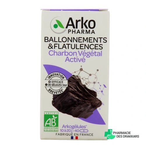 Arkogélules Charbon Végétal Activé Bio