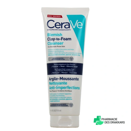 CeraVe Argile-Moussante Nettoyante Anti-Imperfections