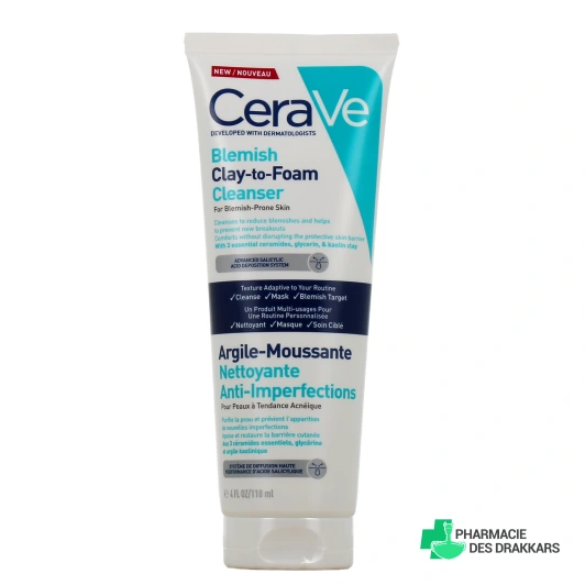 CeraVe Argile-Moussante Nettoyante Anti-Imperfections