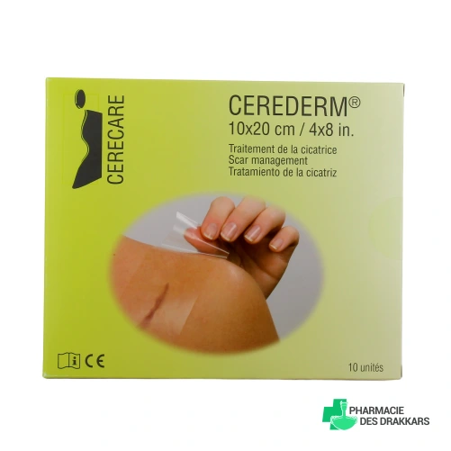 Cerederm Pansement Siliconé Rectangulaire