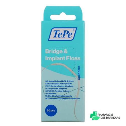 TePe Fil Dentaire Bridge & Implant