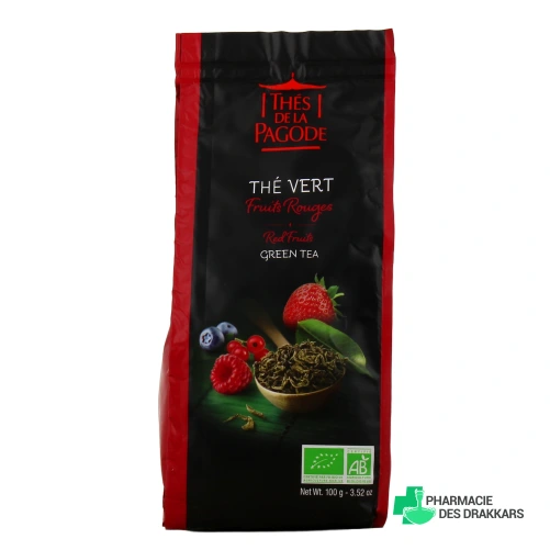 Thés de la Pagode Thé Vert Fruits Rouges Bio