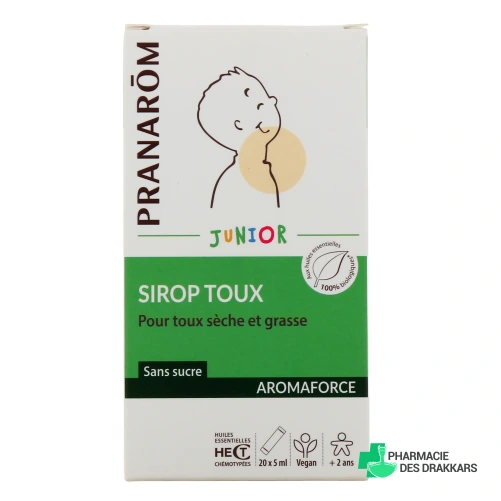 Pranarom Aromaforce Junior Sirop Toux sèche et grasse