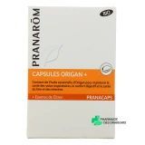 Pranarom Capsules Origan + BIO - Vue 360°