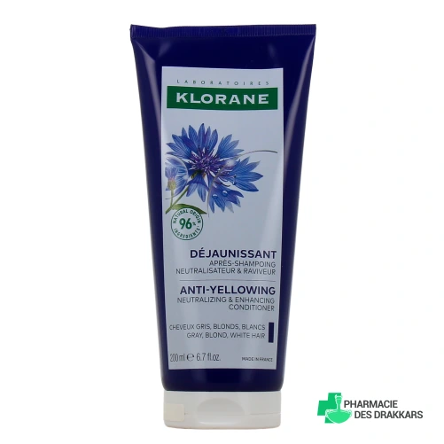 Klorane Après-shampoing Déjaunissant à la Centaurée Bio