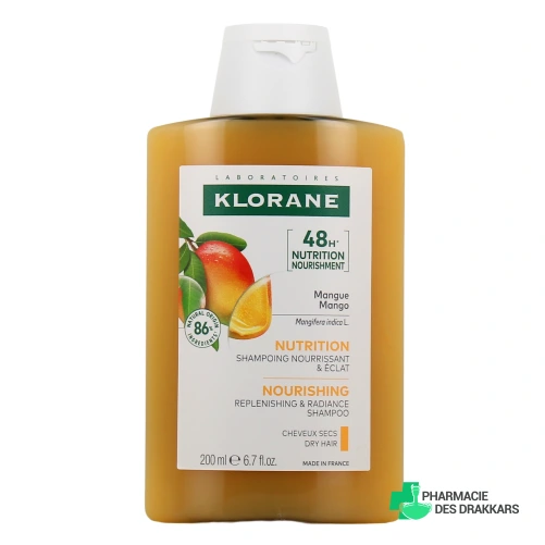 Klorane Shampoing Nutrition Cheveux Secs Mangue
