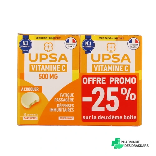 UPSA Vitalité Vitamine C 500 mg Comprimés à Croquer