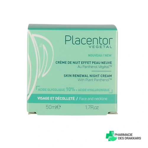 Placentor Végétal Crème de Nuit Effet Peau Neuve