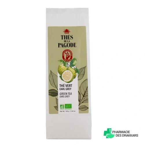 Thés de la Pagode Thé Vert Earl Grey Bio