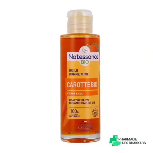 Natessance Huile de Carotte Bio Effet Bonne Mine