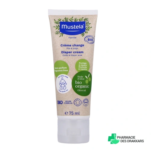 Mustela Crème Change Bio Sans Parfum - Vue 360°