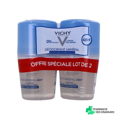 Vichy Déodorant Minéral 48h sans sels d'aluminium