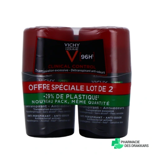 Vichy Clinical Control Détranspirant anti-odeur Homme 96h