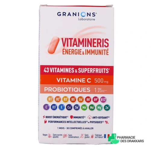 Granions Vitamineris Énergie & Immunité