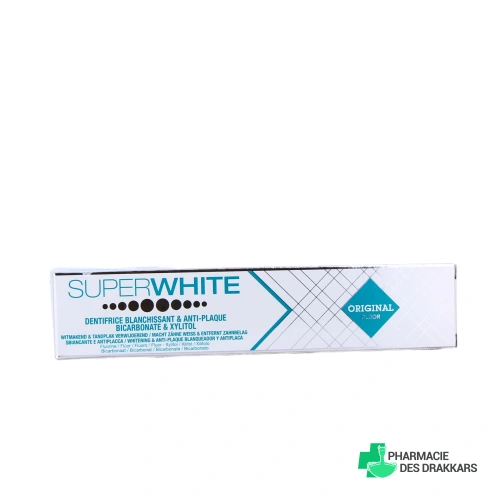 Superwhite Original au fluor dentifrice blanchissant et anti-plaque