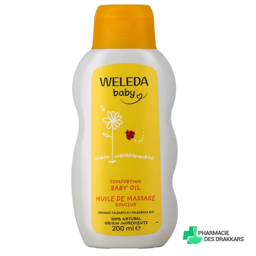 Weleda Bébé Calendula Huile de Massage Douceur Bio