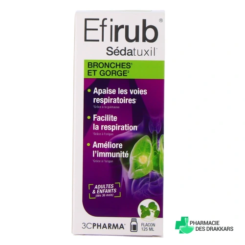 3C Pharma Efirub Sédatuxil Sirop